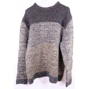 Icelandic 100% Wool Gray on Gray Sweater SZ XXL